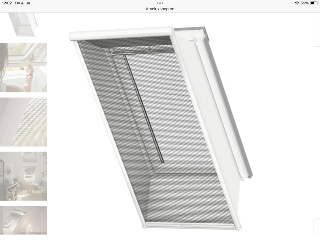 Velux-muggengaas, Ophalen, Zo goed als nieuw