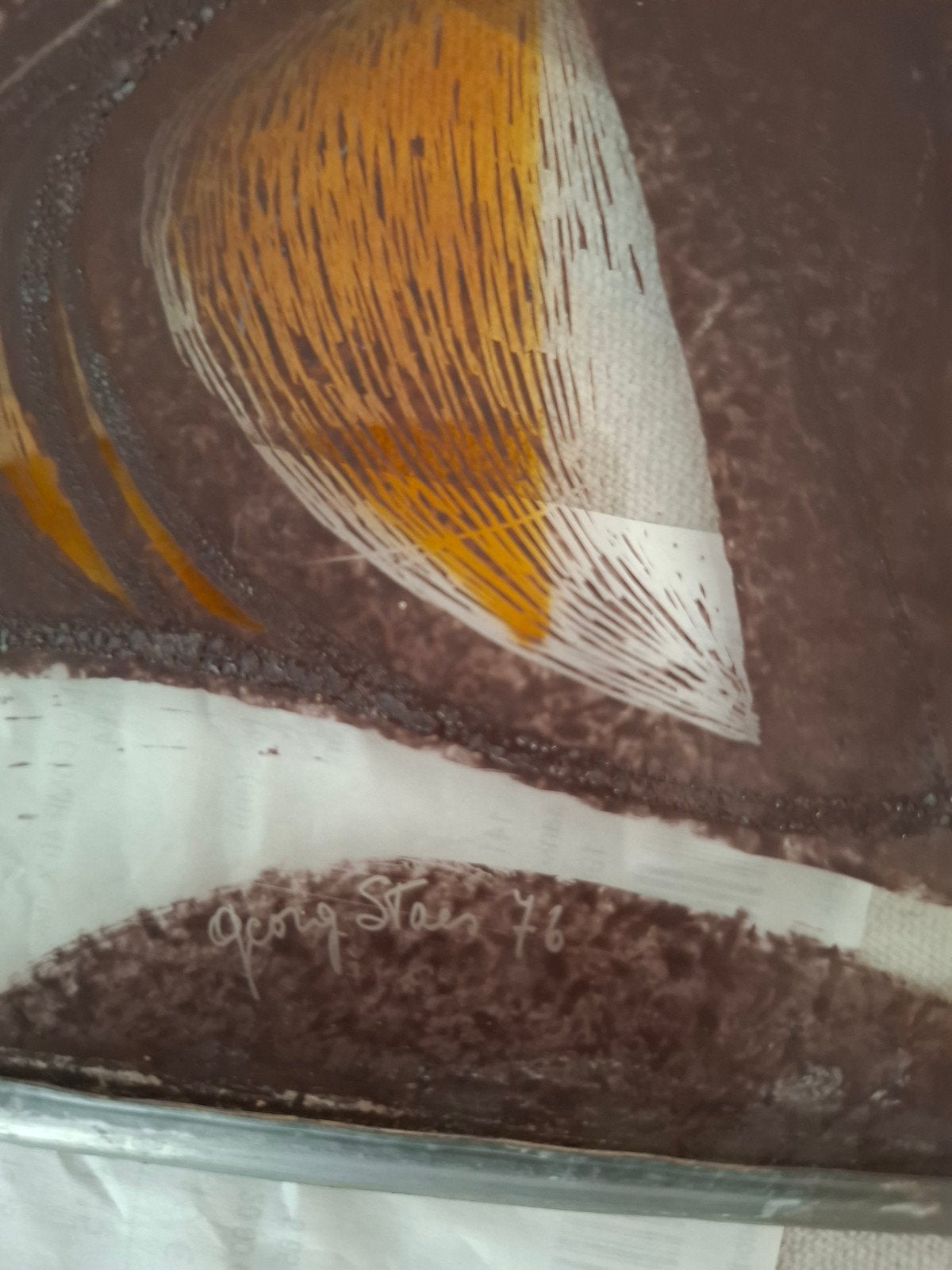 glaskunstwerk van GEORG STAES van 1976, Antiquités & Art, Antiquités | Verre & Cristal, Enlèvement
