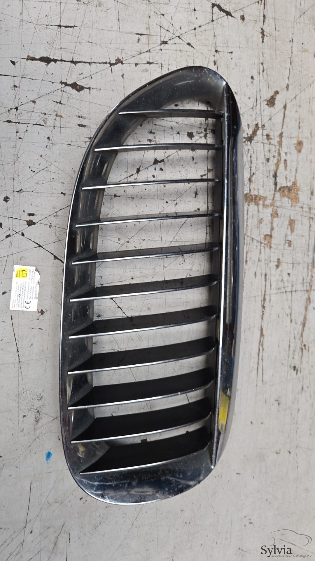 Nier Grille rechts met chroom raam en chroom strepen BMW 6 s, Gebruikt, -, -, Ophalen of Verzenden