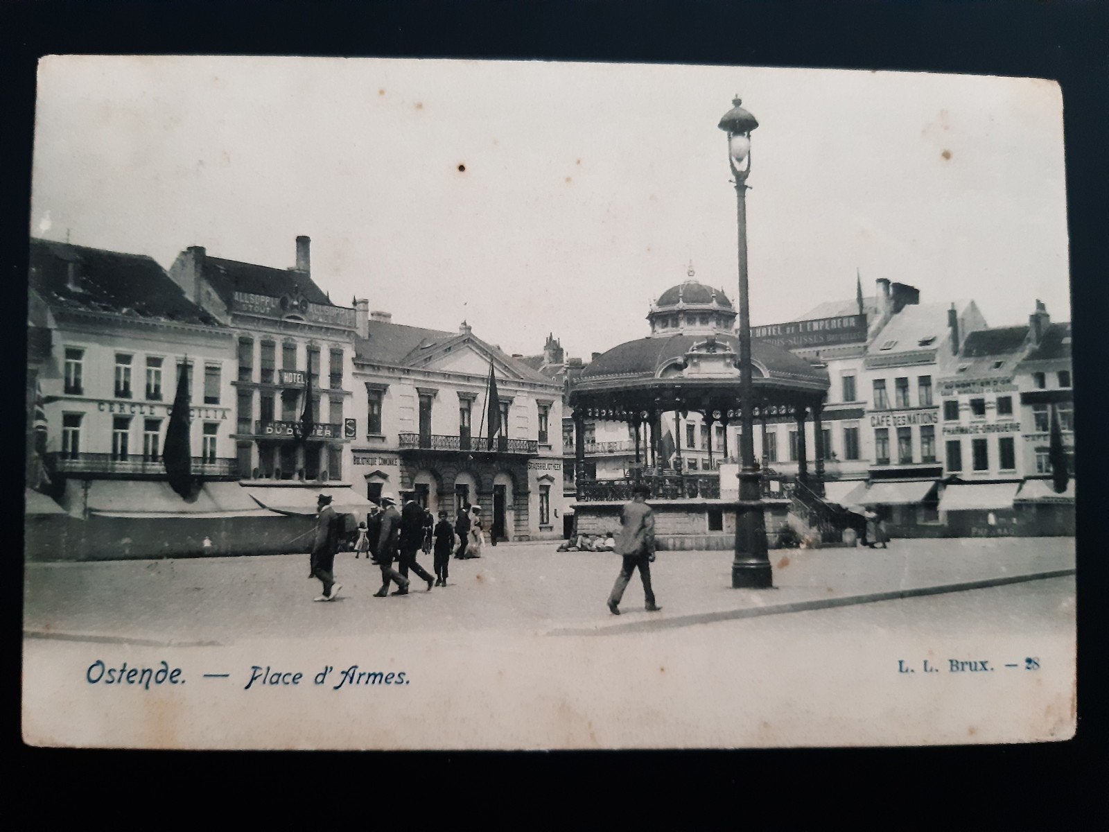 OOSTENDE OSTENDE PLACE D ARMES WAPENPLEIN TOP!, Verzamelen, Ophalen of Verzenden