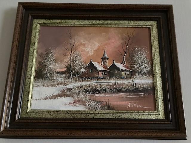Winterschilderij, Antiek en Kunst, Kunst | Schilderijen | Klassiek, Ophalen