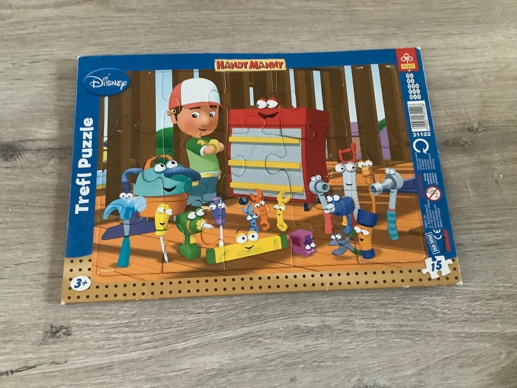 Disney junior Handyman puzzle (15 stuks), Ophalen of Verzenden, 10 tot 50 stukjes, Zo goed als nieuw, 2 tot 4 jaar