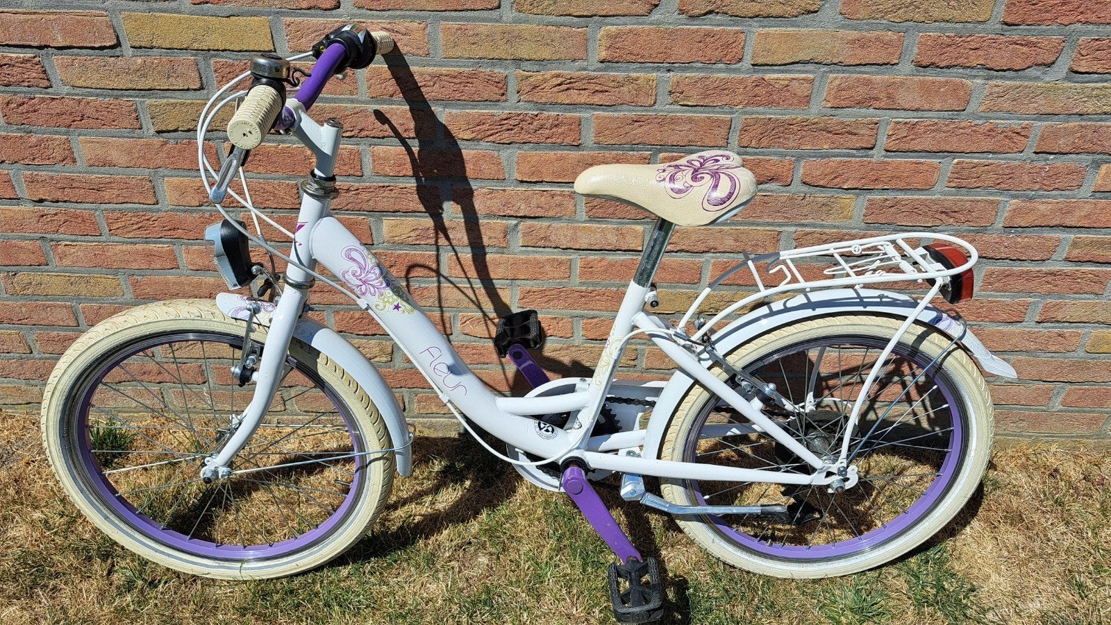 Meisjesfiets Fleur MBM 20 inch, Vélos & Vélomoteurs, Vitesses, Frein sur jante, Utilisé, 20 pouces