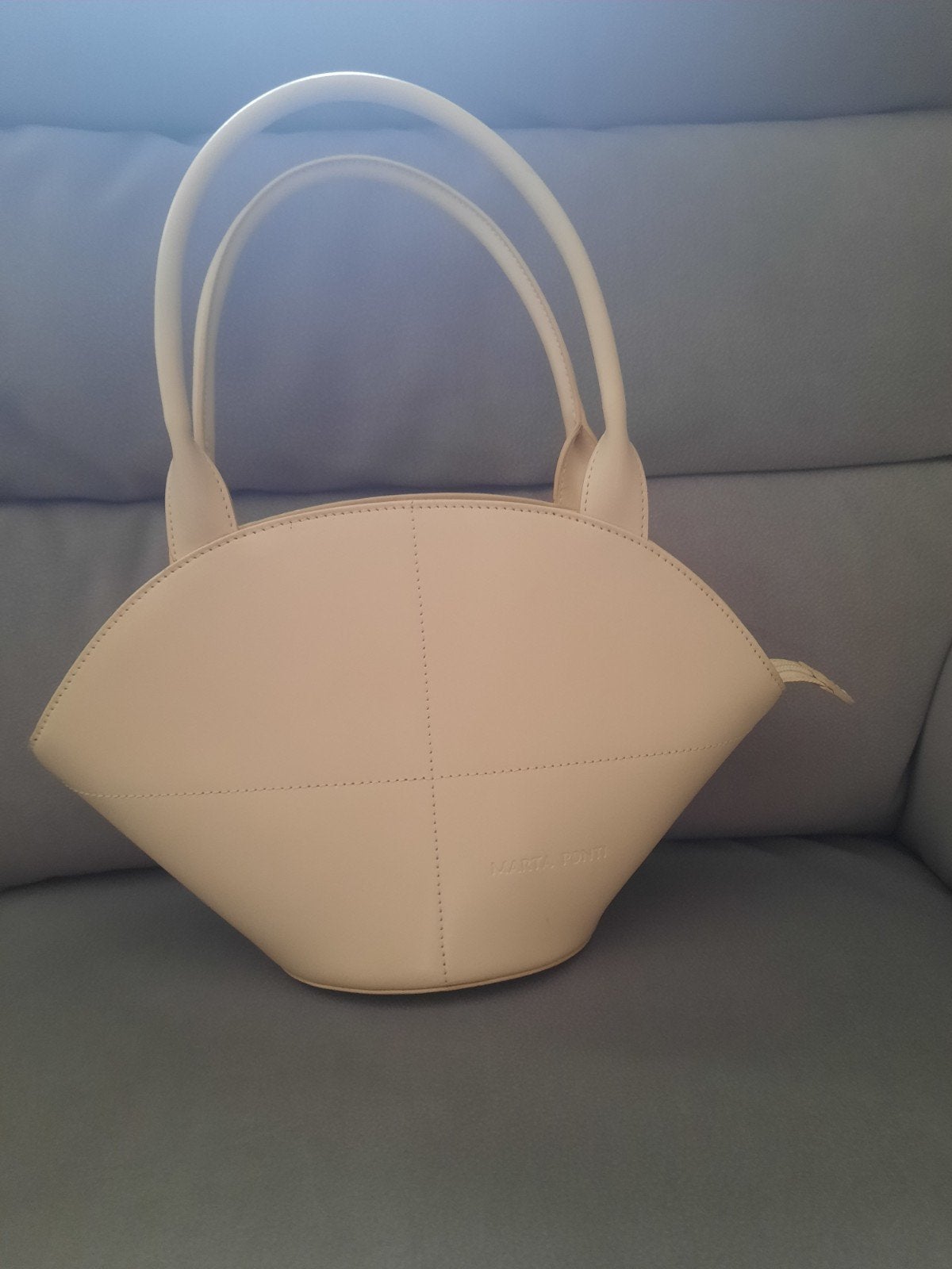 Vintage handtas Marta ponti. Speciaal ontwerp, Ophalen, Beige, Handtas