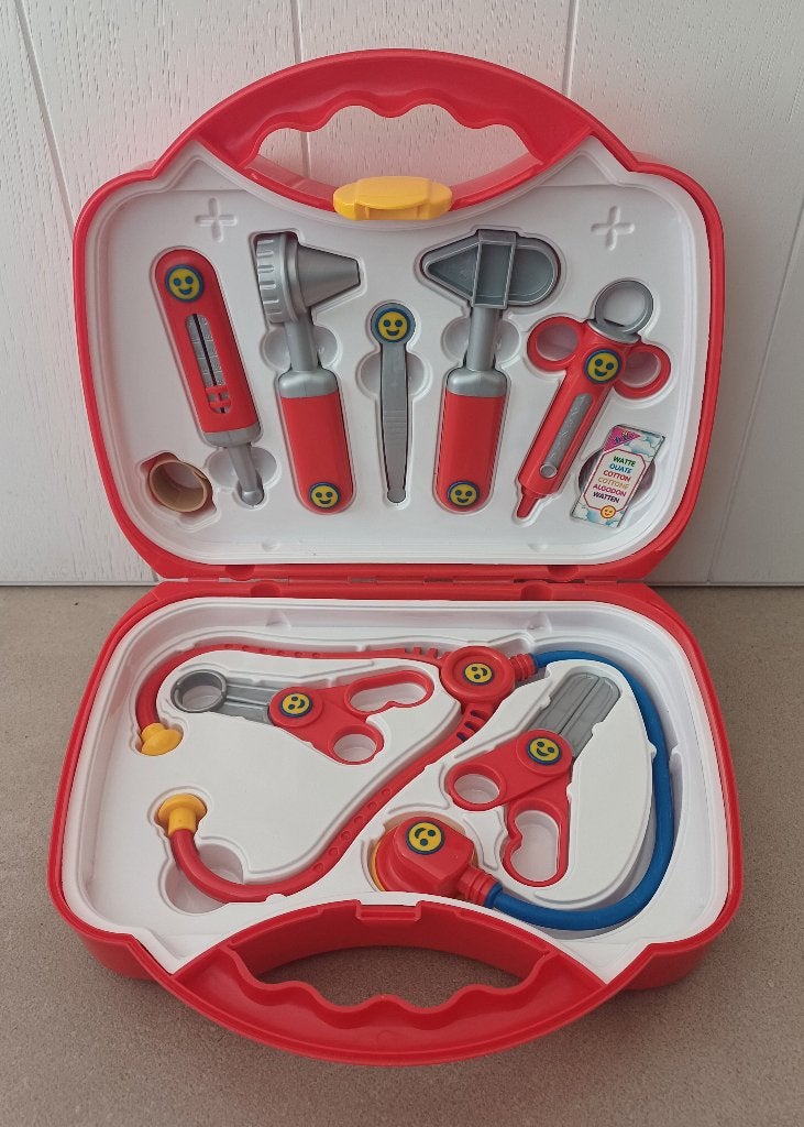 Dokters set in luxe draagkoffer, Ophalen