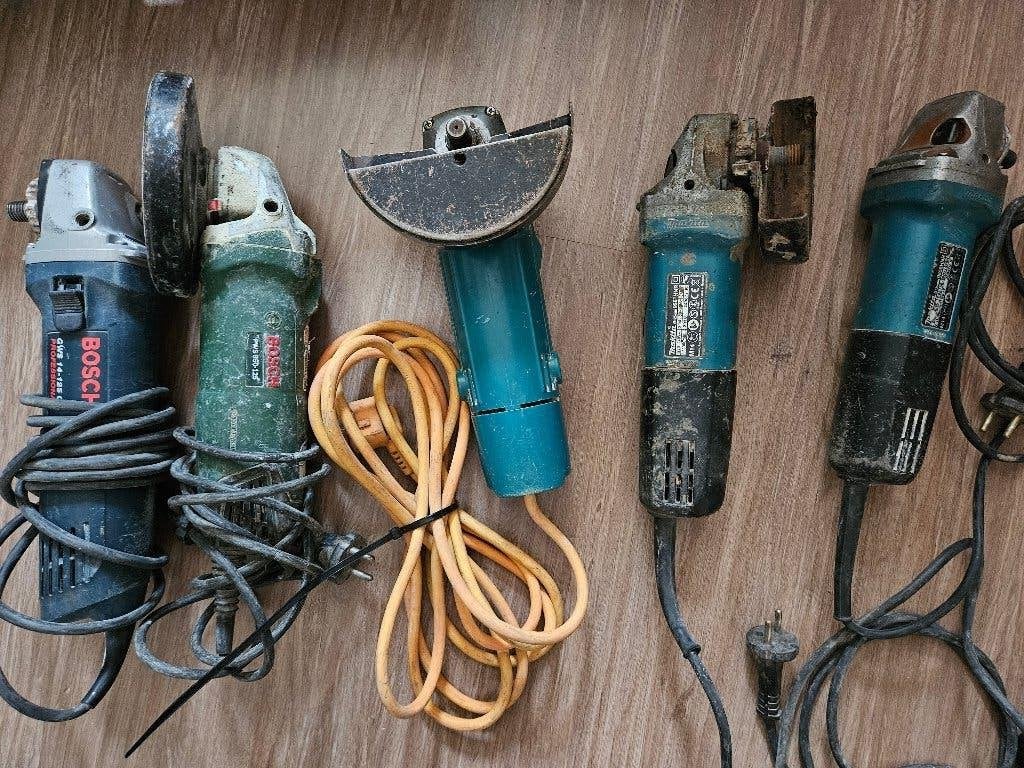 Kleine slijpmachines Makita Metabo Bosch, Ophalen, Gebruikt, Haakse handslijpmachine