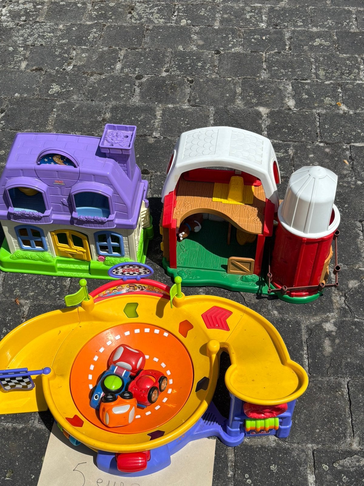 Set speelhuisjes en autobaan, Enlèvement, Comme neuf