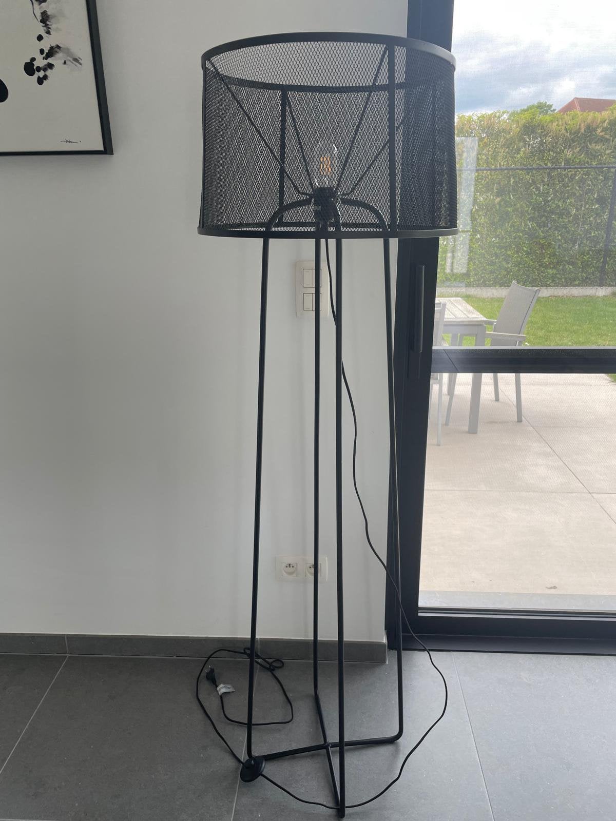 Moderne staanlamp - metaal - perfecte staat, Ophalen, Zo goed als nieuw, Metaal, 150 tot 200 cm