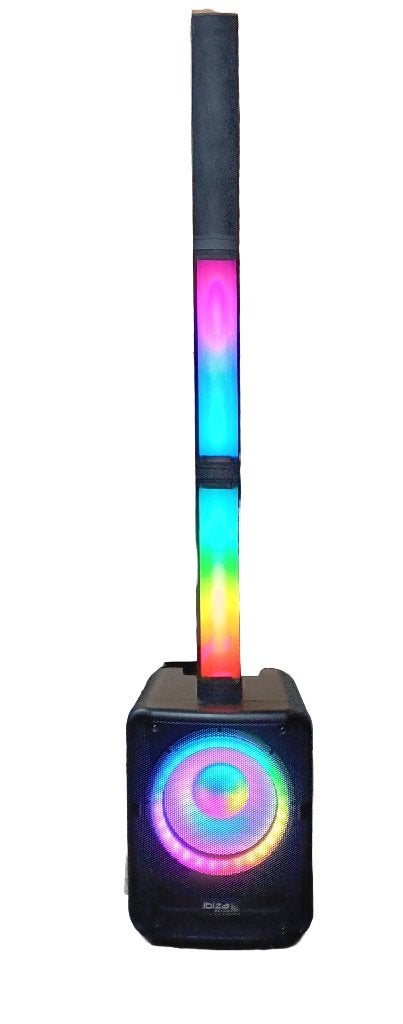 Ibiza monolite sound tower, Audio, Tv en Foto, Luidsprekerboxen, Bluetooth, Ophalen, Zo goed als nieuw, Subwoofer