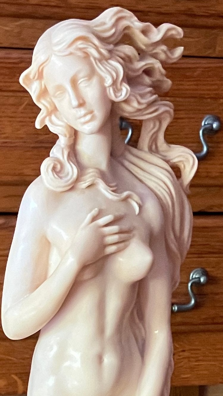 Groot Beeld "Geboorte van Venus" - A. Santini (Italië) 58 cm, Enlèvement, Marqué, Statue