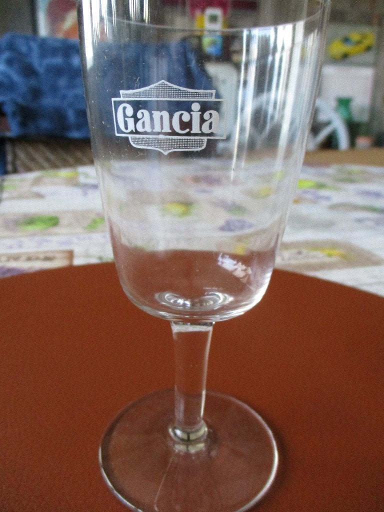 4 Vintage Gancia glazen, Verzamelen, Ophalen of Verzenden, Zo goed als nieuw, Borrel- of Shotglas