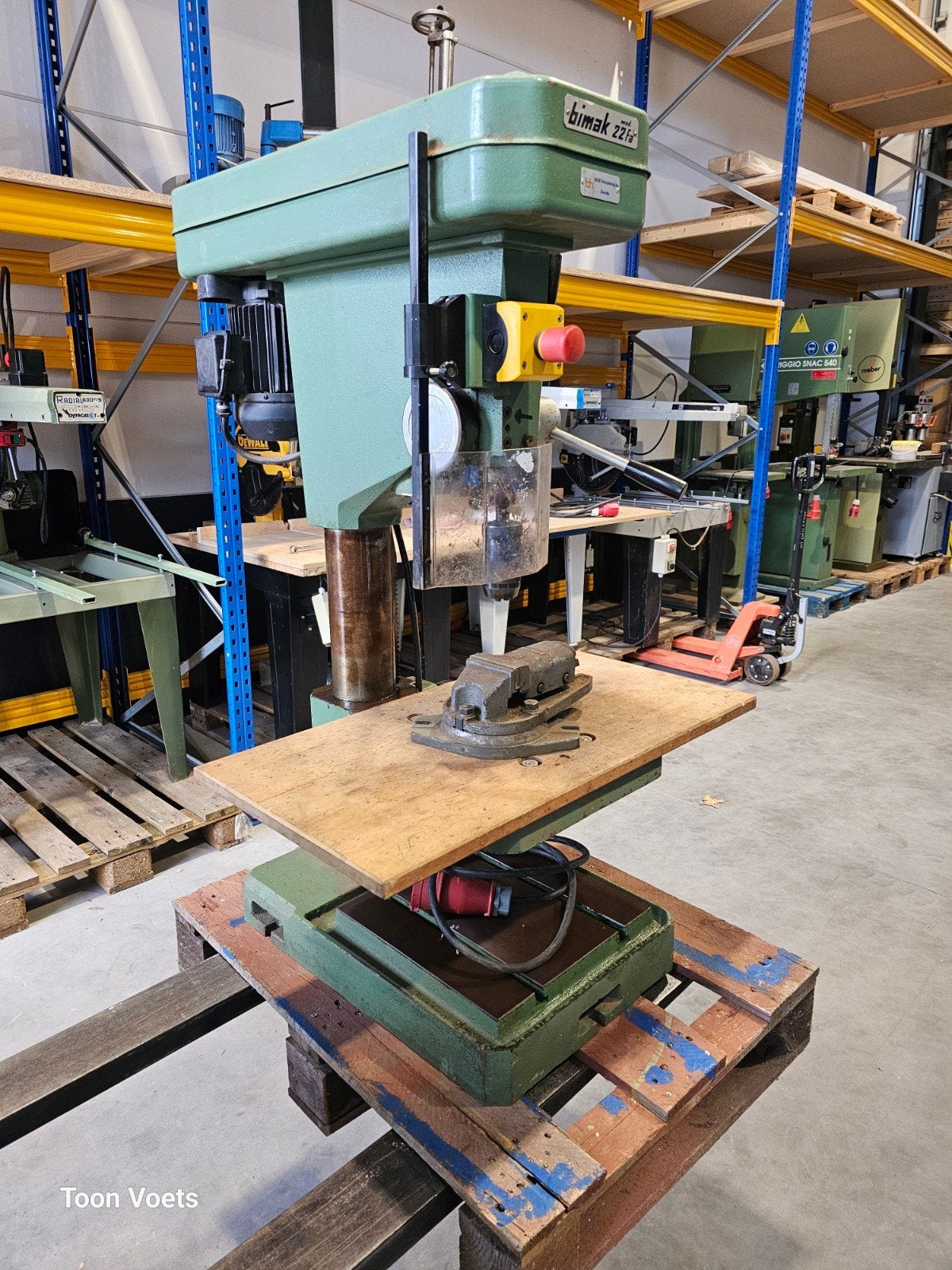 kolomboormachine Bimak 22FA, Ophalen, Kolomboormachine