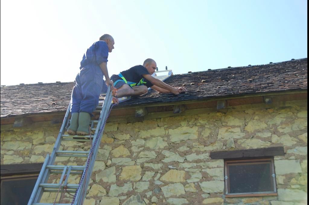 Professionele touwladder 3x18 treden, Enlèvement, Échelle