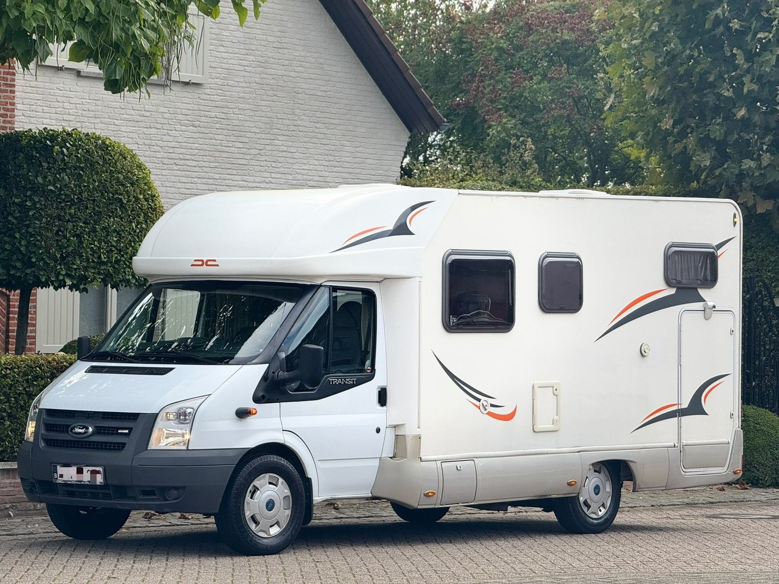 Rimor Ford Transit 2.2TDCI 2008* Airco | Vast bed! 210.000km, Siège de train, Jusqu'à 4, Toilette à cassette, Boîte manuelle