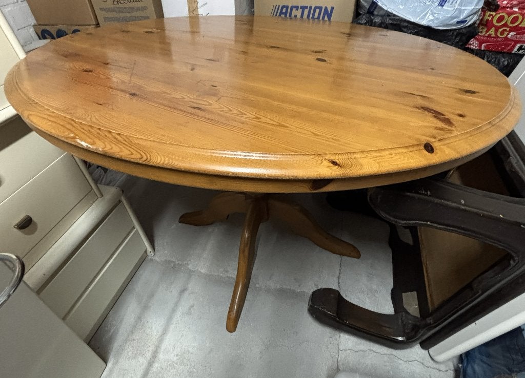 Eettafel (rond), Huis en Inrichting, Ophalen, Gebruikt, Rond