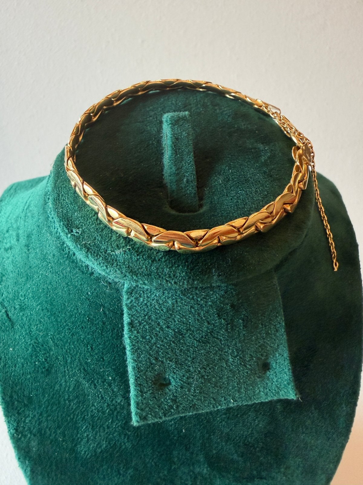 Gourmette en or 18 carats, Enlèvement, Comme neuf, Or, Or