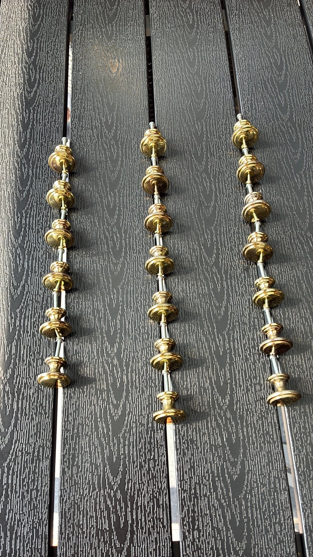 Deur-kast knoppen messing, Ophalen, Zo goed als nieuw, 250 mm of meer, Overige typen