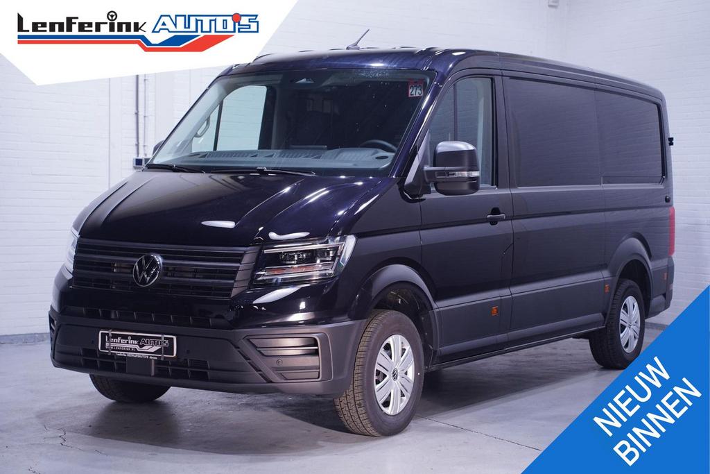 Volkswagen Crafter 2.0 TDI 140 pk DSG Aut. L3H2 nwe Model, N, Auto's, Bestelwagens en Lichte vracht, Automaat, Parkeersensor, Zwart