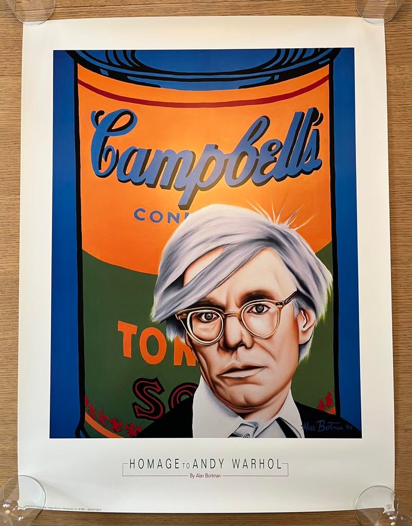 Alan Bortman (d'après) - Hommage à Andy Warhol - Années 1990, Neuf, Enlèvement ou Envoi, Rectangulaire vertical, A1 jusqu'à A3