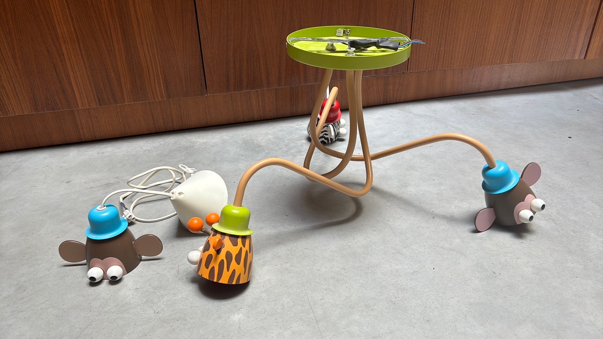 Vrolijke Massive Kico Jungle Kinderlampen Set Vintage, Ophalen of Verzenden, Zo goed als nieuw