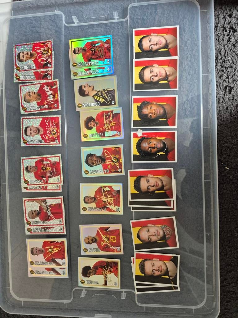 Stickers en tatoos rode duivels, Ophalen