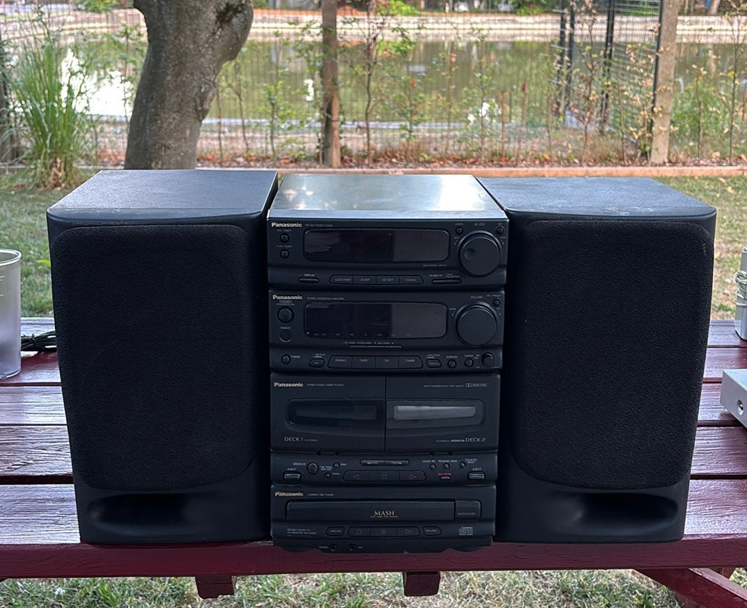 Stereo cassette / CD PANASONIC, TV, Hi-fi & Vidéo, Enlèvement ou Envoi, Utilisé, Lecteur DVD, Panasonic