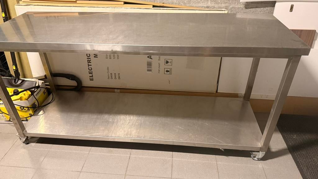 Inox tafel, Zakelijke goederen, Ophalen, Gebruikt, Meubilair