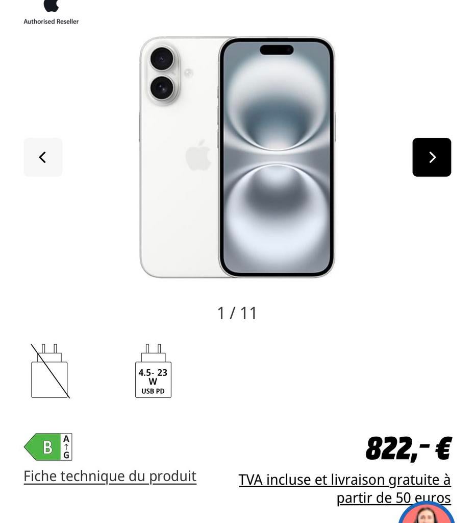 Iphone 16, Ophalen of Verzenden
