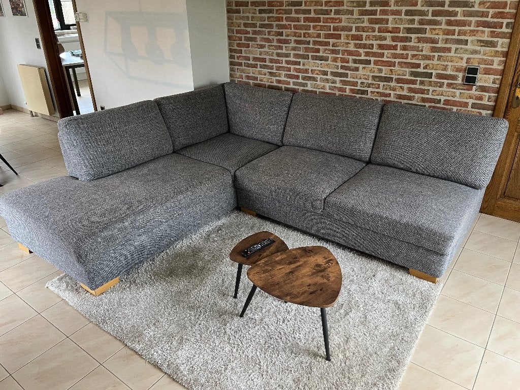 Zetel, Huis en Inrichting, Ophalen, Hout, 250 tot 300 cm, Hoekbank