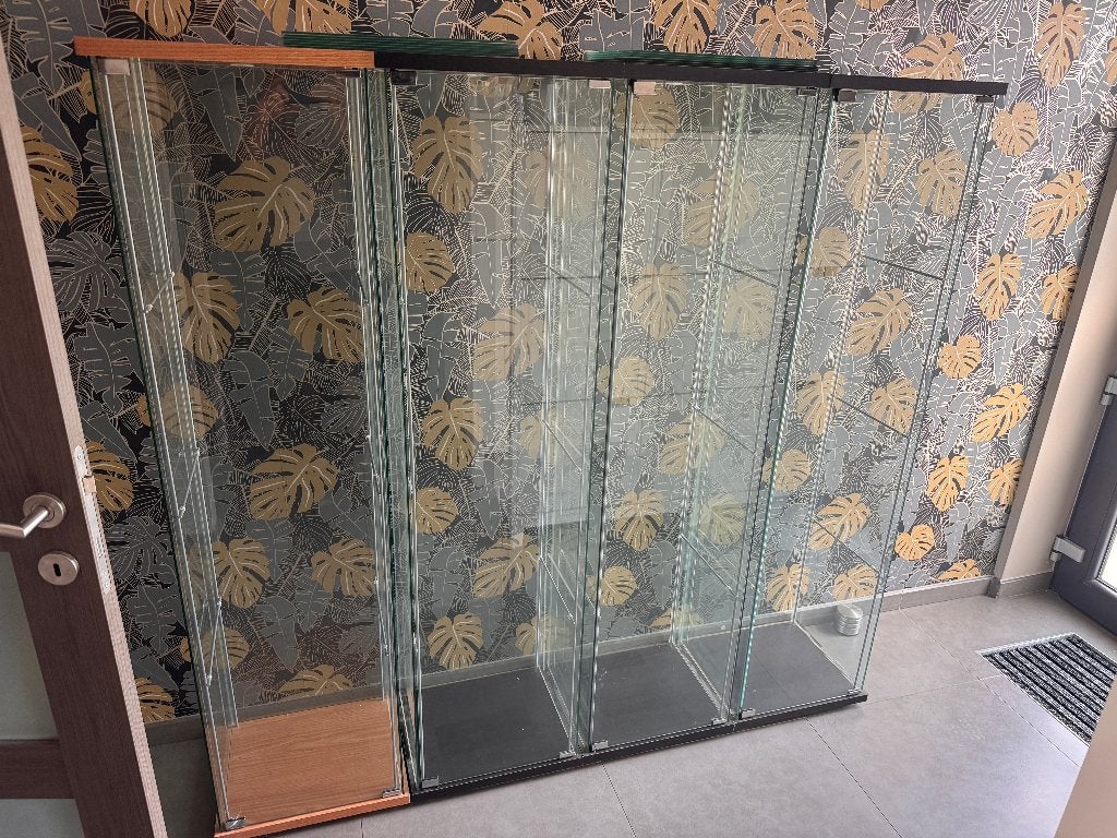 Vitrine en verre, Maison & Meubles, 25 à 50 cm, Verre, Enlèvement, Utilisé