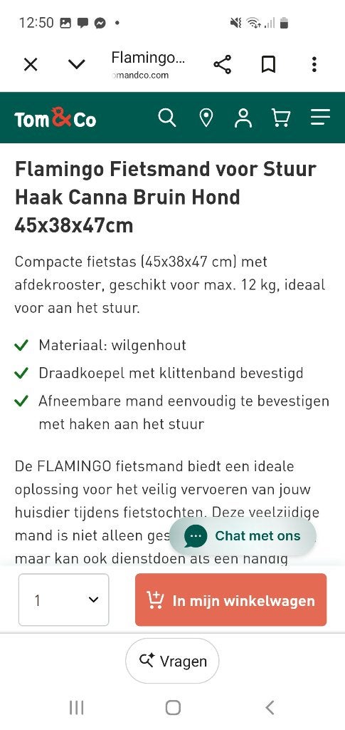 Hondenfietsmand, Vélos & Vélomoteurs, Accessoires vélo | Paniers de vélo, Enlèvement, Utilisé, Panier de vélo