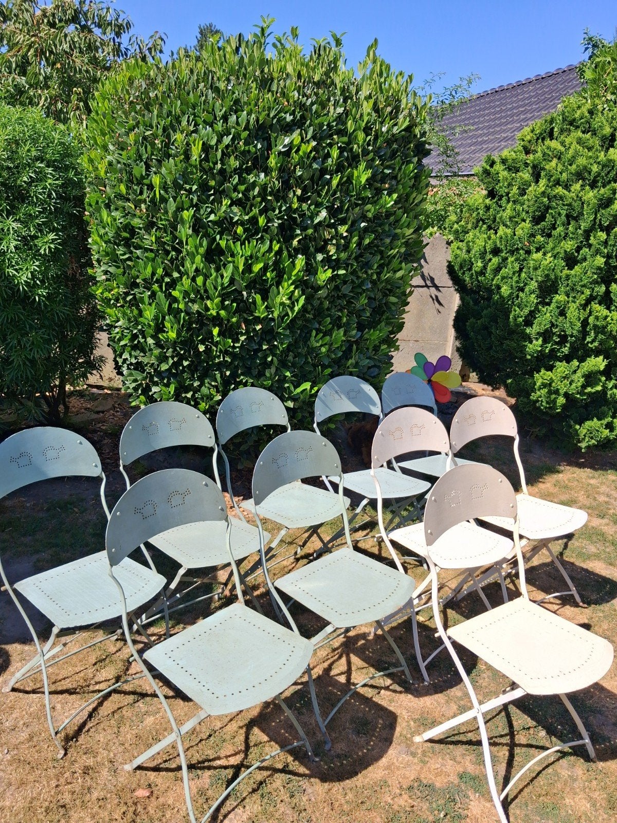 Chaises de bistrot vintage, Enlèvement, Métal