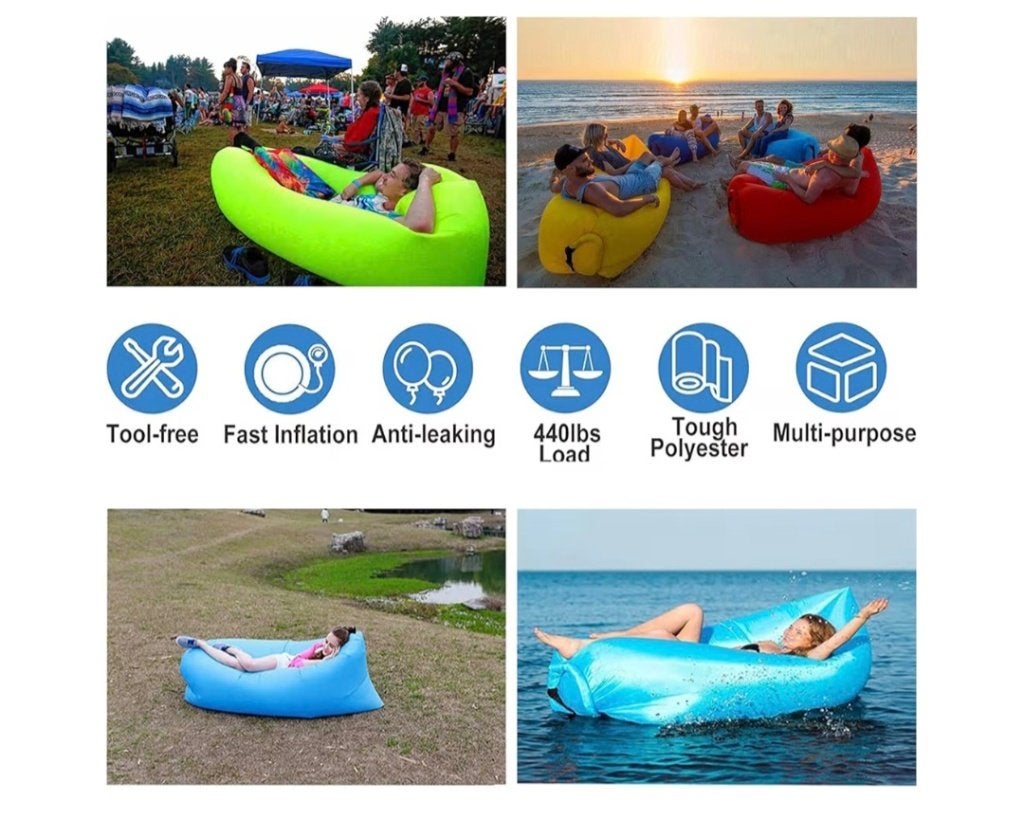 Hamac gonflable neuf, Neuf, Pliable, Enlèvement, Multi-personne
