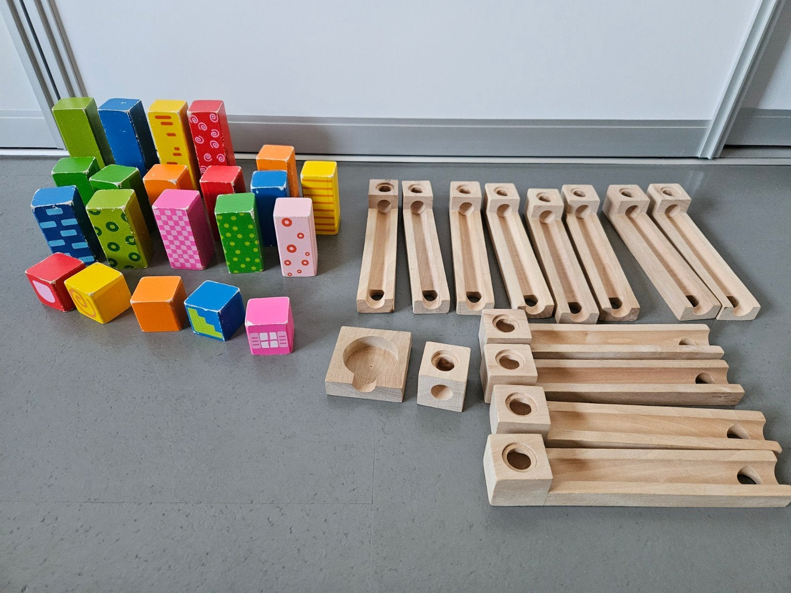 Houten knikkerbaan, Kinderen en Baby's, Speelgoed | Houten speelgoed, Ophalen