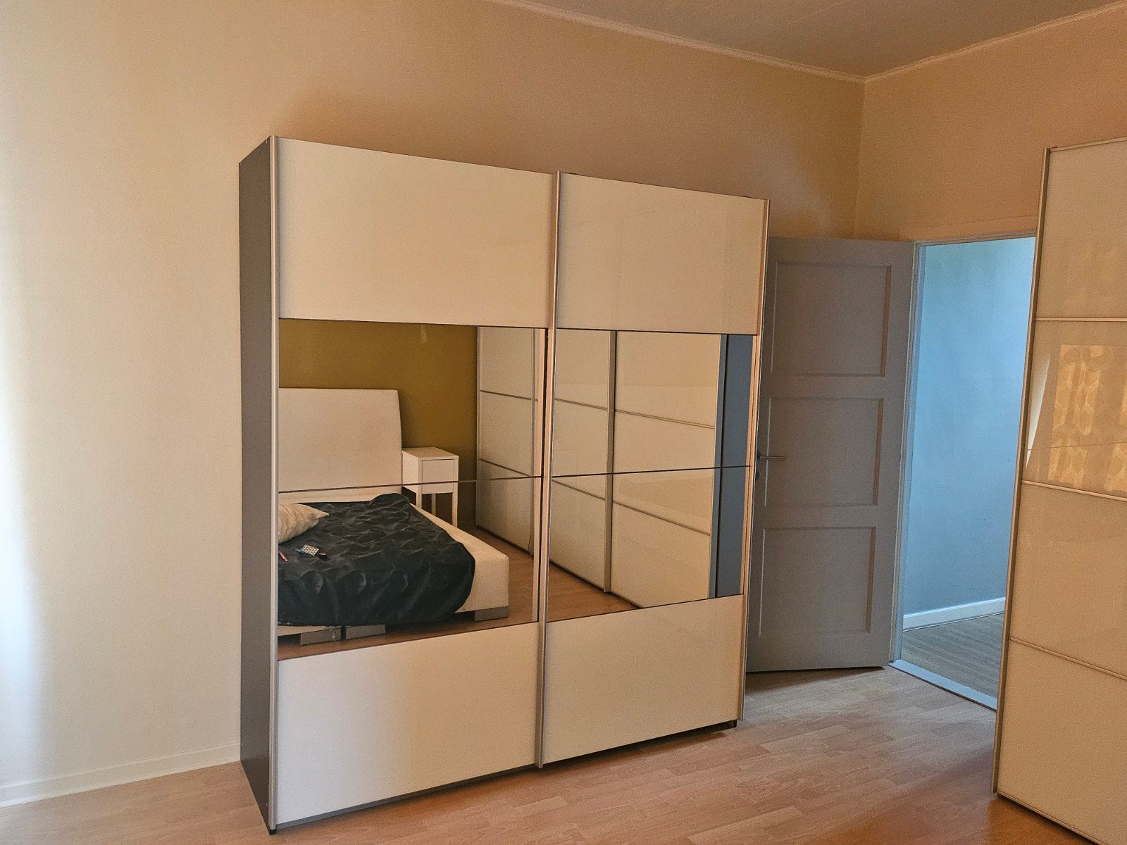 Armoire, chambre, portes coulissantes, Autres essences de bois, 150 à 200 cm, Enlèvement, Utilisé