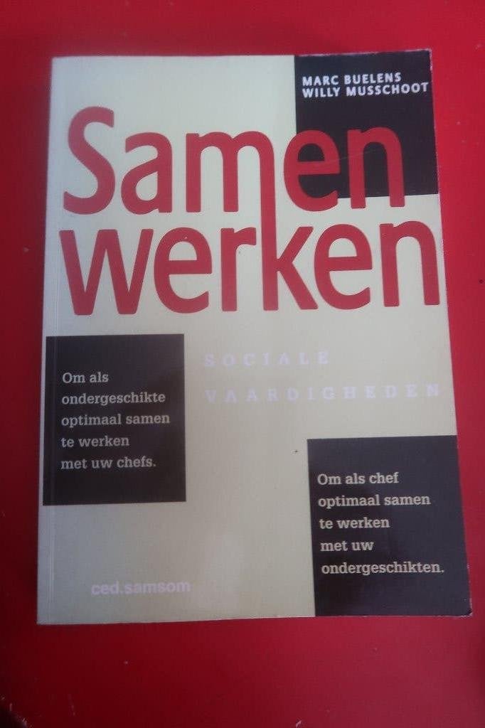 samenwerken boek, Ophalen of Verzenden, Gelezen, Marc buelens