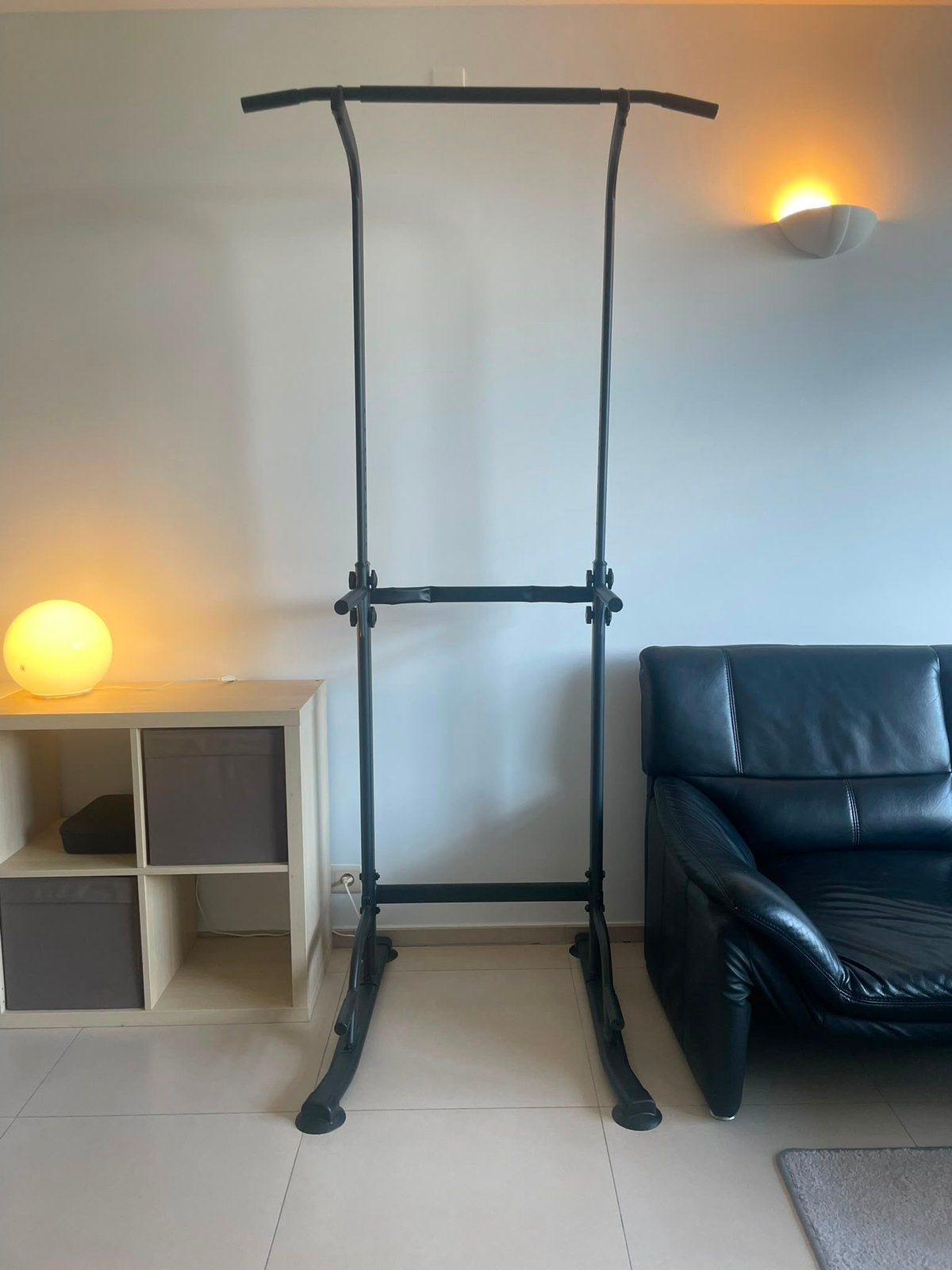Pullup bar en Dip station | Complete Homegym workout, Ophalen of Verzenden, Zo goed als nieuw, Rug
