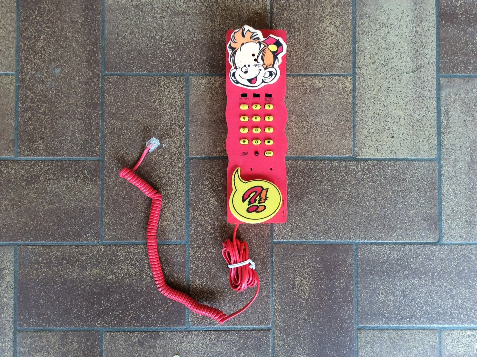 Téléphone rouge Spirou pour enfants, Enlèvement ou Envoi