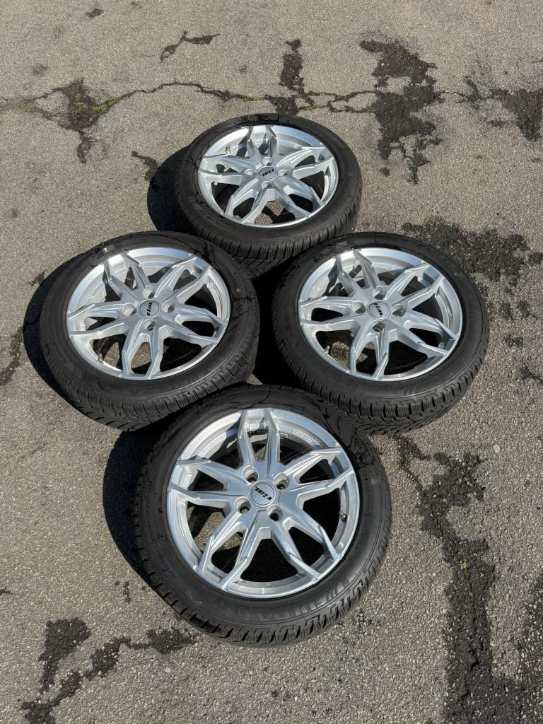 Jantes Rial 4x100 + pneus Fulda 195 50 16 Fiat 124 Mazda mx5, Pneus et Jantes, Pneus hiver, 16 pouces, Enlèvement