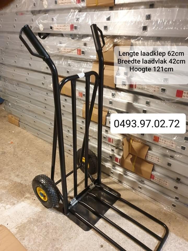 steekwagen met inklapbaar laadvlak voor 250kg, Ophalen, Nieuw, Steekwagen