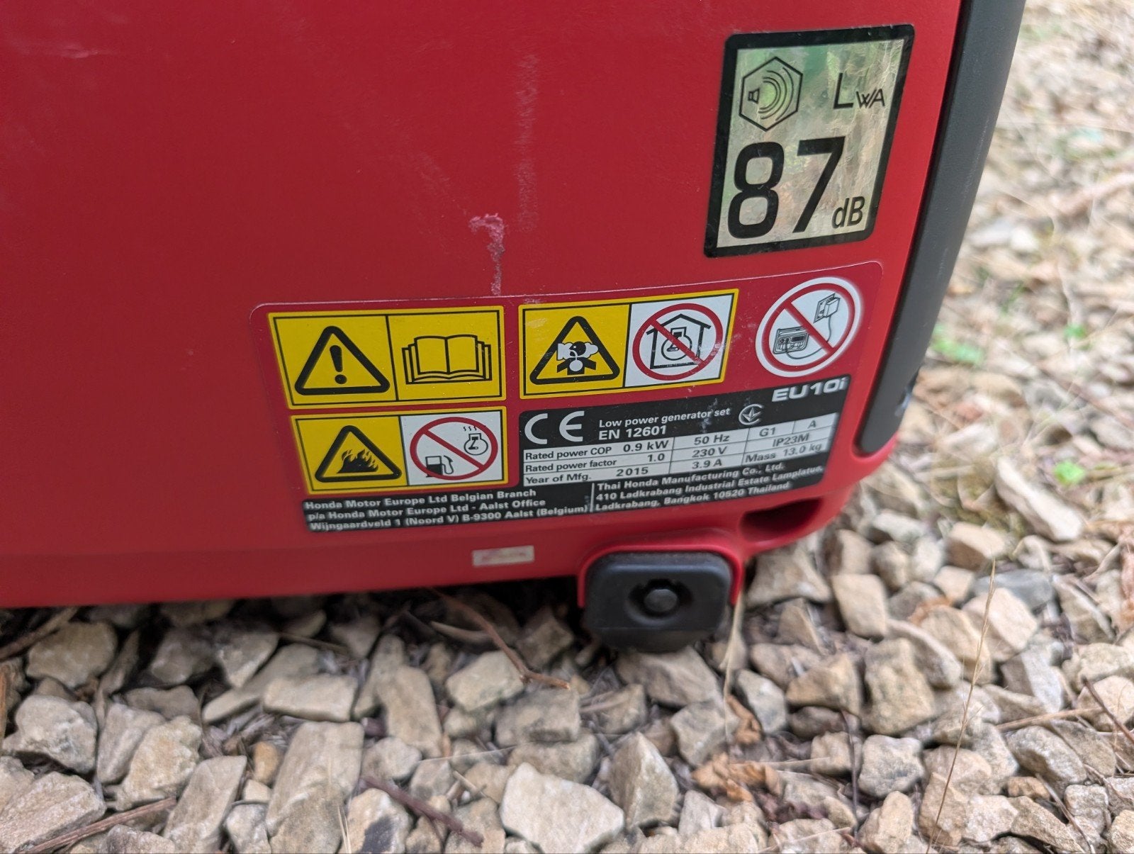 Générateur Honda 10 i entretien fait., Caravanes & Camping, Enlèvement, Utilisé