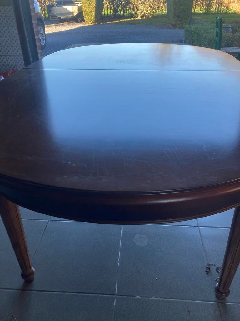 Tafel in kerselaar 1m80 en uitschuifbaar tot 2m30, Huis en Inrichting, Ophalen, Zo goed als nieuw