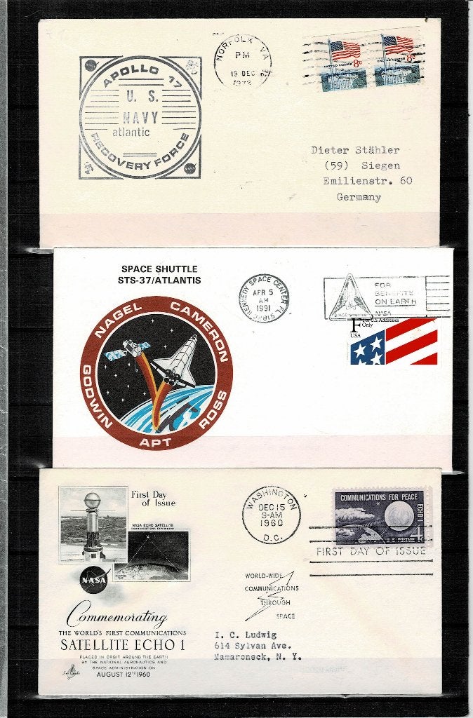 AMERIQUE ETATS UNIS (USA) 3 FDC (PREMIER JOUR D'EMISSION), Enlèvement, Amérique du Nord