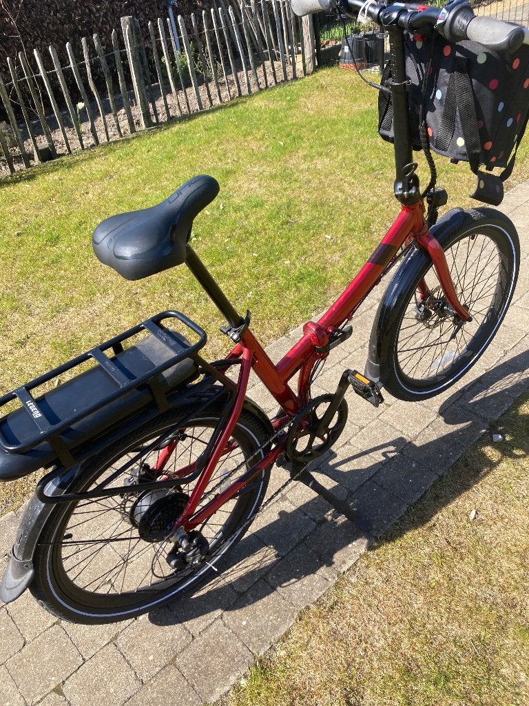 Electrische plooifiets, Fietsen en Brommers, Ophalen, Gebruikt, 30 tot 50 km per accu