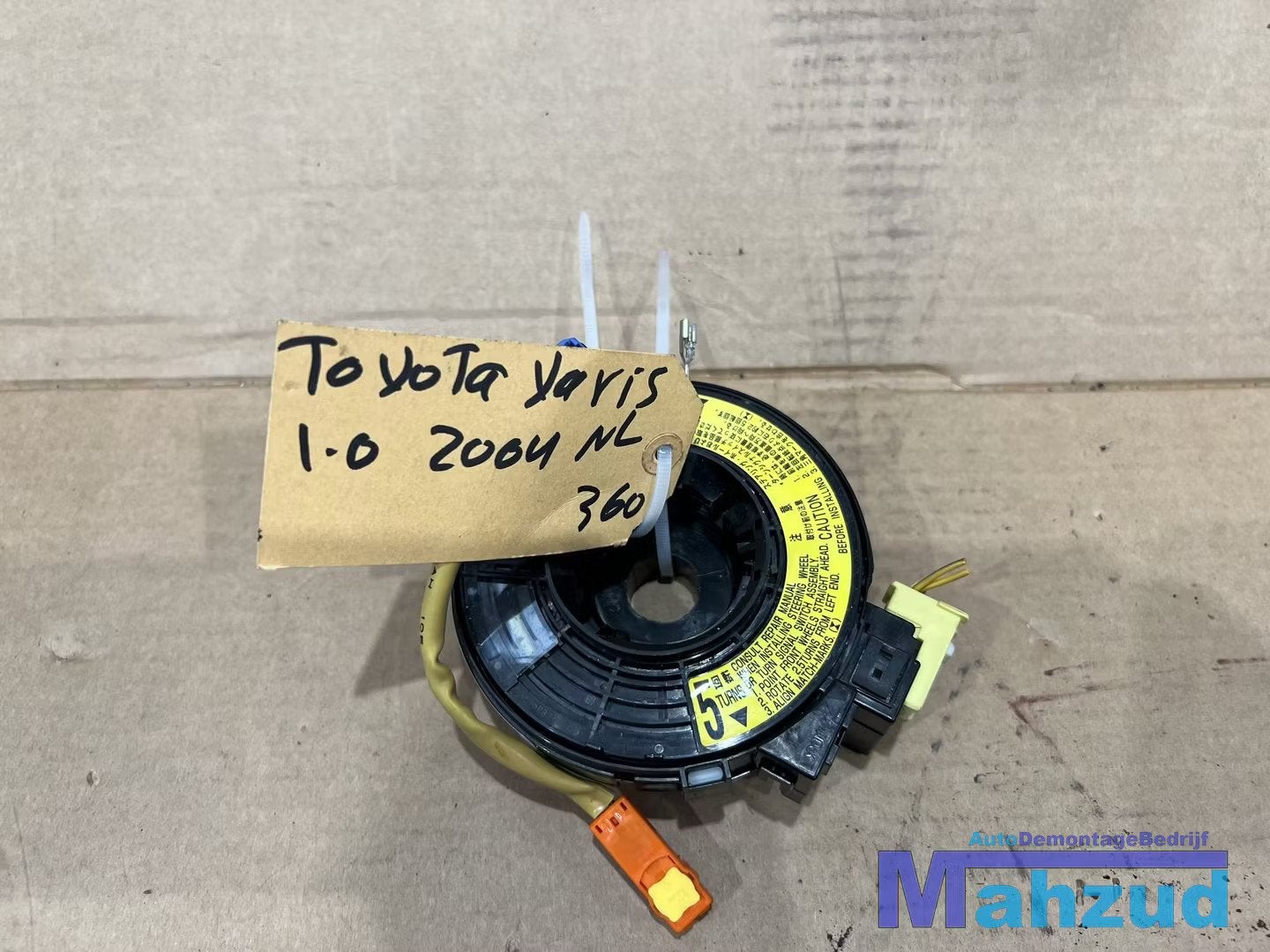 TOYOTA YARIS P1 Sleepring airbagring 1999-2005, Info@toyota.co.jp, Toyota Motor Corporation, Toyota-Cho 1
471-8571  Toyota City