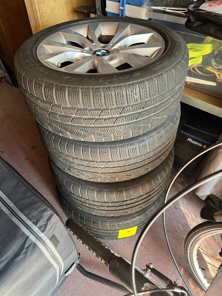 Originele BMW velgen + banden, Ophalen, Banden en Velgen, Nieuw, 17 inch