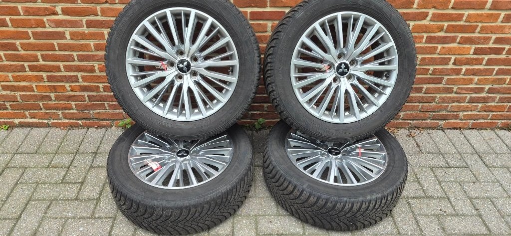 set alu-wielen met winterbanden, Auto-onderdelen, Ophalen, 18 inch, Gebruikt, Velg(en)