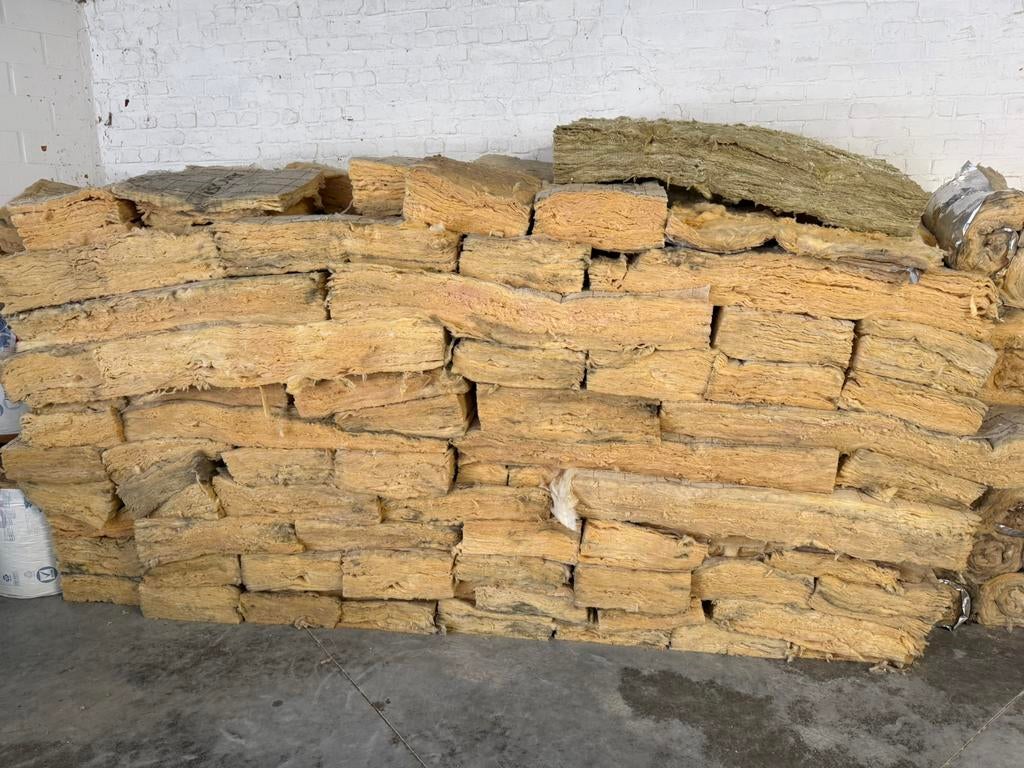 Isofer glaswol 40m2 - dikte 18 cm, Gebruikt, 12 cm of meer, 15 m² of meer, Glaswol