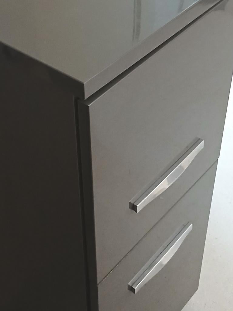 ✨️ Placard Ikéa 2 portes laqué gris qualité très lourd, Enlèvement, Utilisé, Gris, Plastique
