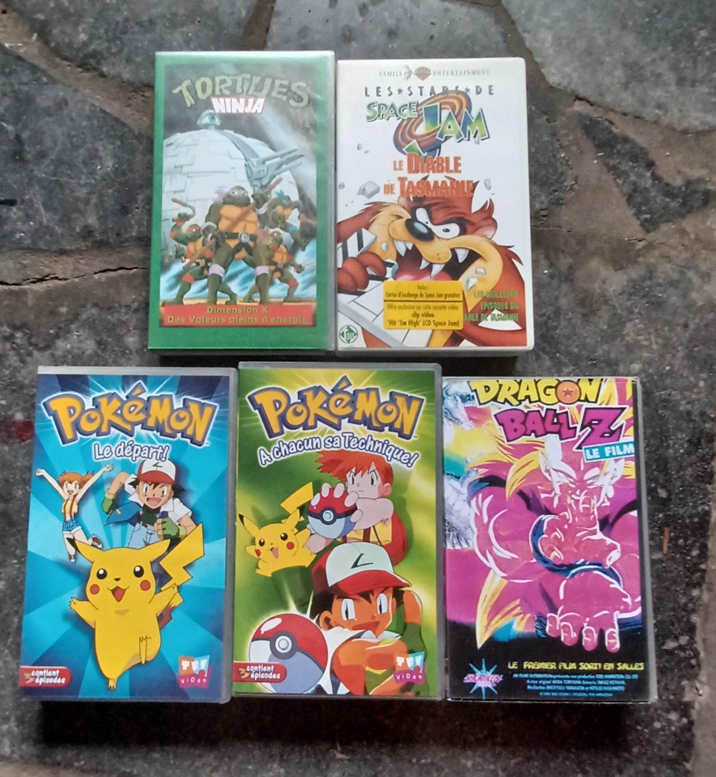 lot de 5 V, Cd's en Dvd's, VHS | Kinderen en Jeugd, Ophalen, VHS